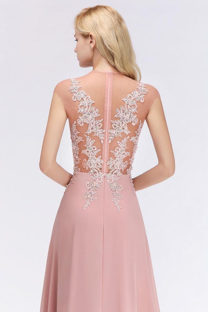 Robe de soirée maxi trapèze charmante sans manches ornée de perles, manches courtes, robe de demoiselle d'honneur
