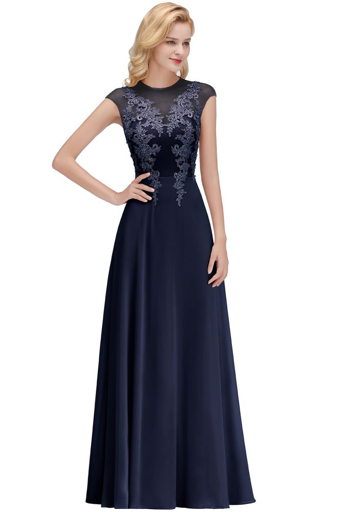 Robe de soirée maxi trapèze charmante sans manches ornée de perles, manches courtes, robe de demoiselle d'honneur