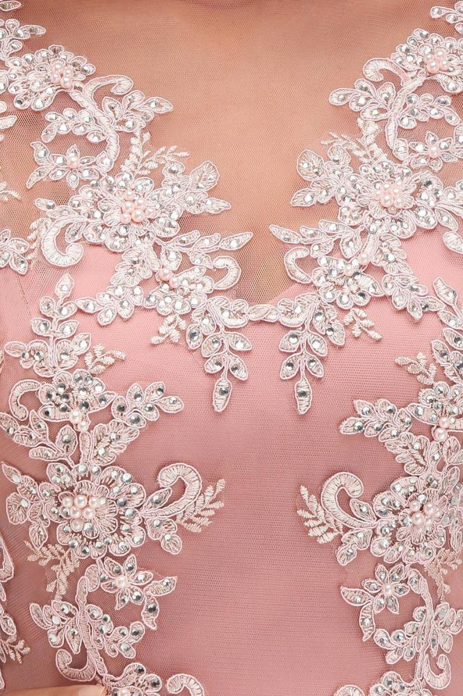 Robe de soirée maxi trapèze charmante sans manches ornée de perles, manches courtes, robe de demoiselle d'honneur