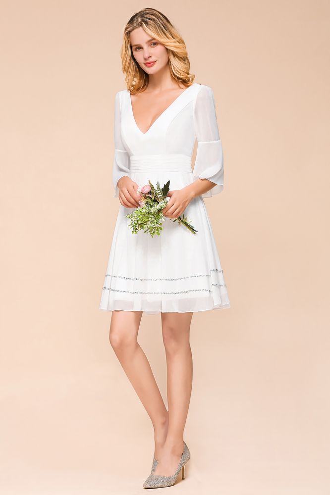 Robe simple en mousseline mi-longue, décontractée au quotidien, robe de demoiselle d'honneur de plage