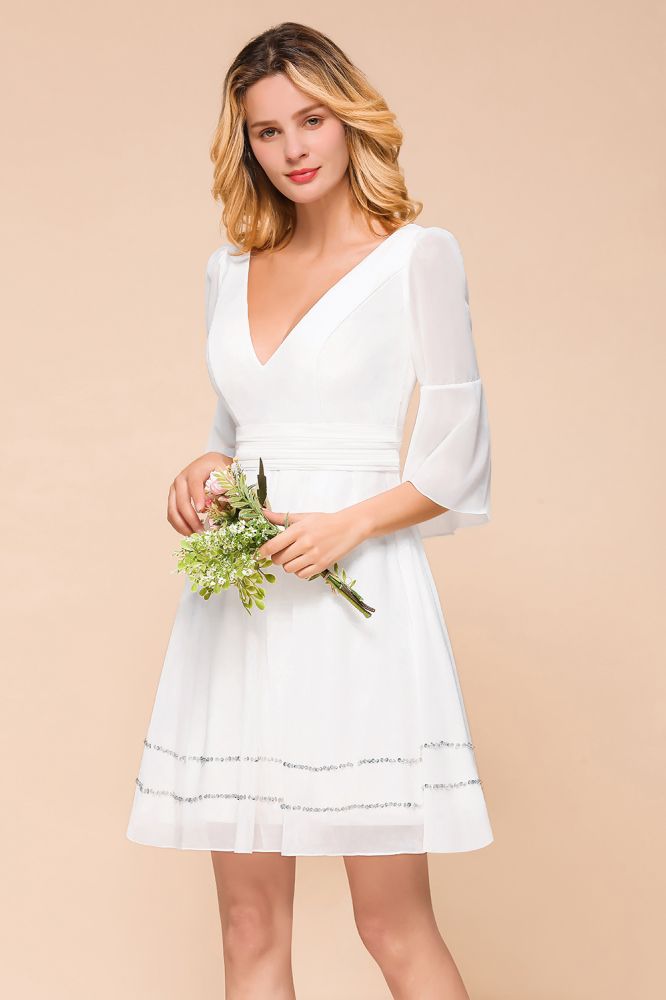 Robe simple en mousseline mi-longue, décontractée au quotidien, robe de demoiselle d'honneur de plage