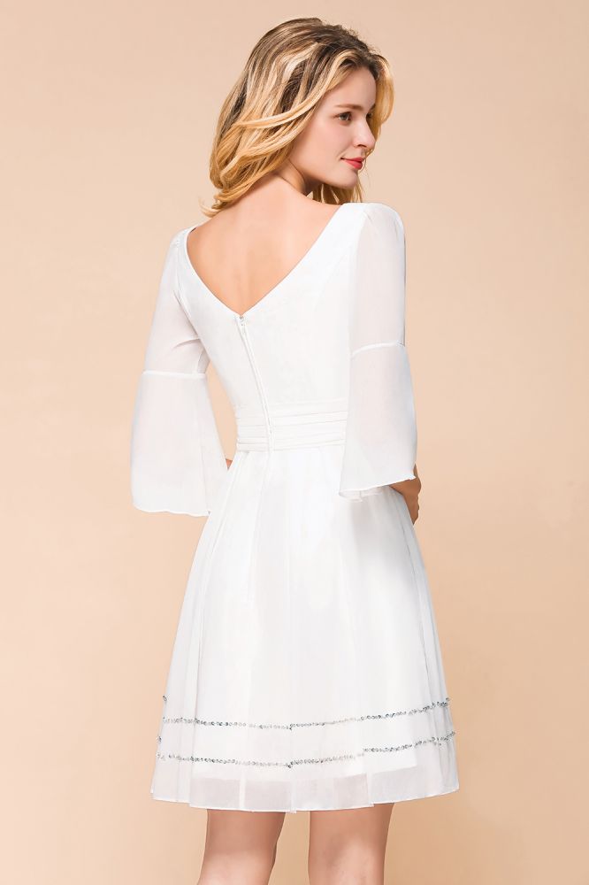 Robe simple en mousseline mi-longue, décontractée au quotidien, robe de demoiselle d'honneur de plage