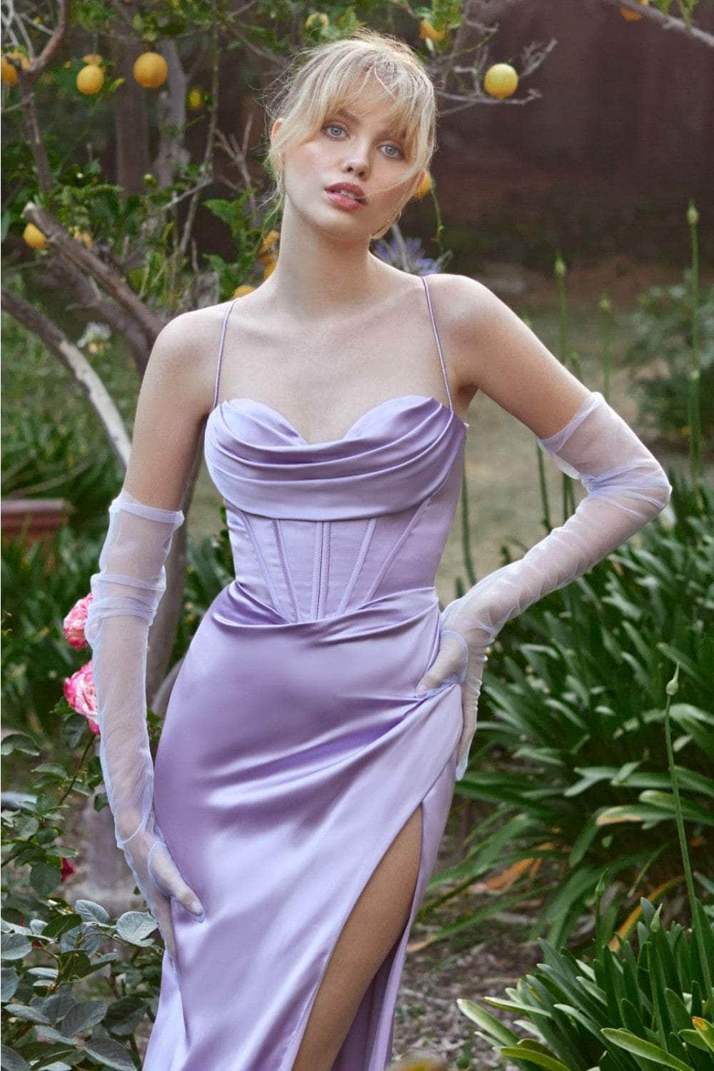 Haute Couture Draped Corset Prom Dress Low Back