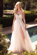 Robe de mariée longue trapèze