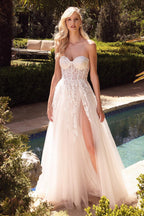 Robe de mariée longue trapèze
