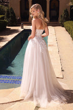 Robe de mariée longue trapèze