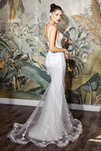 Long Formal Mermaid Bridal Gown