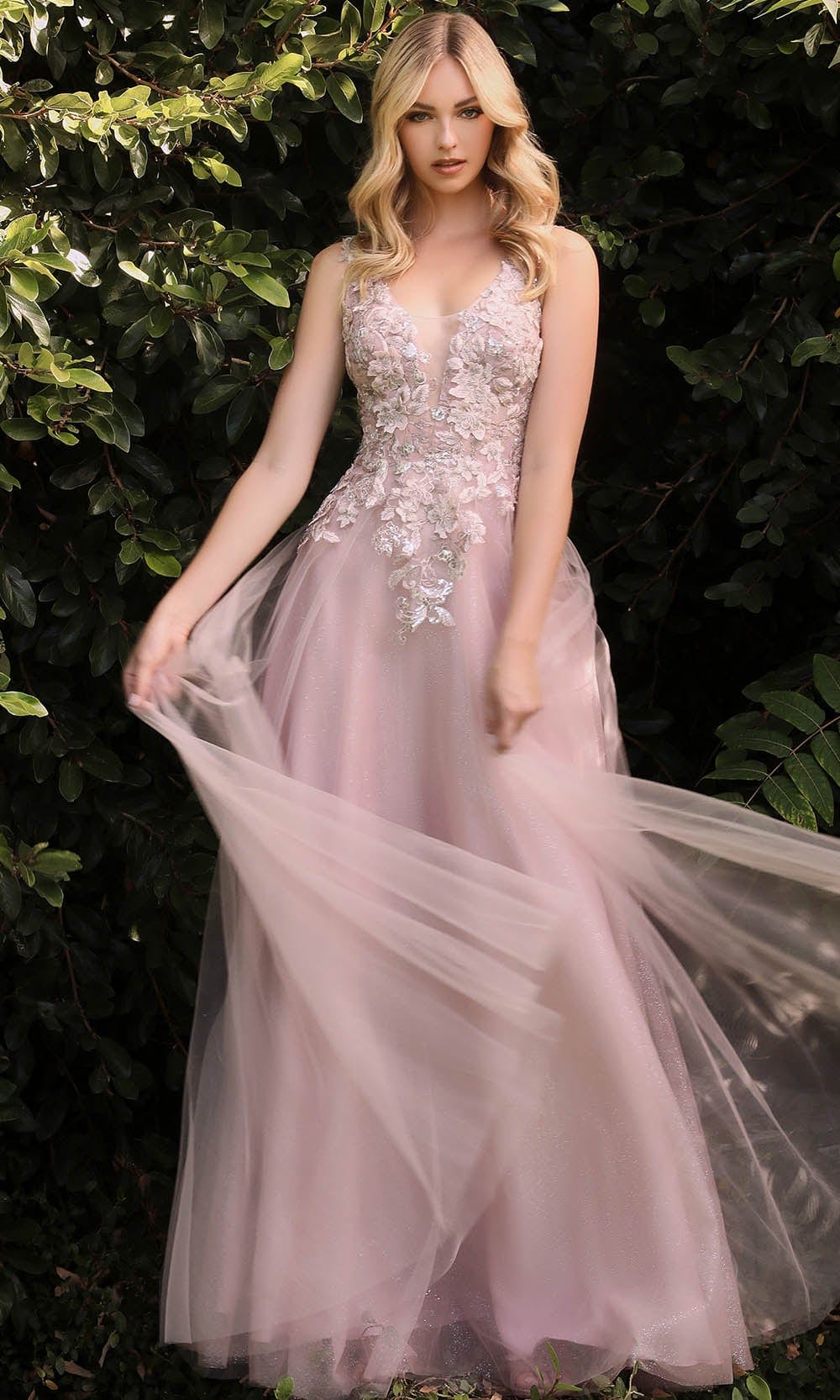 Robe longue sans manches à col en V