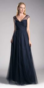Robe trapèze sans manches à haut plissé