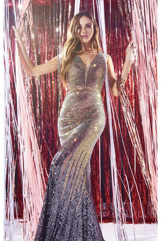 Vestido de sirena ajustado sin mangas para baile de graduación