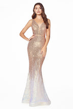 Prom Fitted Sleeveless Evening Formal Mermaid Dress
