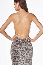 Vestido de fiesta largo, sexy y ajustado con lentejuelas