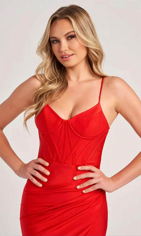 Vestido de graduación con corsé y escote corazón