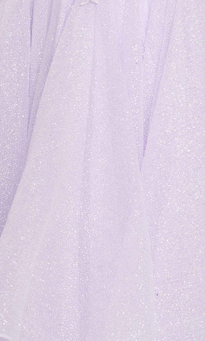 Vestido de graduación con falda escalonada