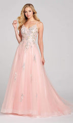 Lace Applique Gossamer A-Line Gown