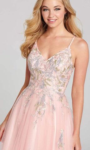 Lace Applique Gossamer A-Line Gown