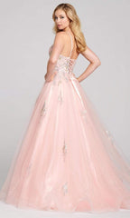 Lace Applique Gossamer A-Line Gown