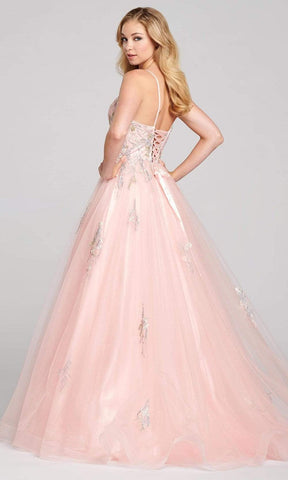 Lace Applique Gossamer A-Line Gown