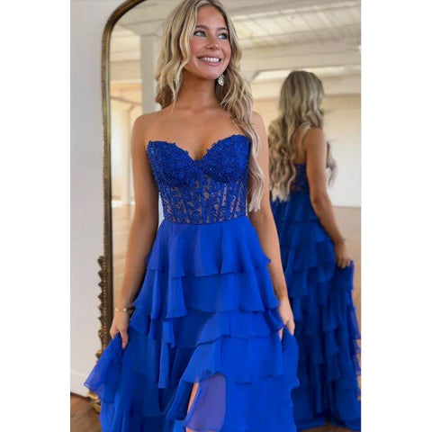 Couture & Ornate A-line Sweetheart Ruched Sleevelss Formal Party Prom Dress