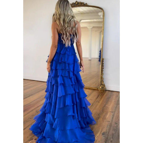 Couture & Ornate A-line Sweetheart Ruched Sleevelss Formal Party Prom Dress