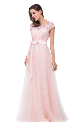 Crew Floor-length A-line Sashes Chiffon Bridesmaid Dresses