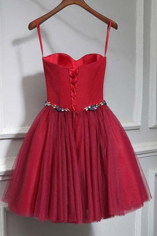 Lindo vestido corto de fiesta con cuello dulce, minivestidos, vestidos de graduación PD147