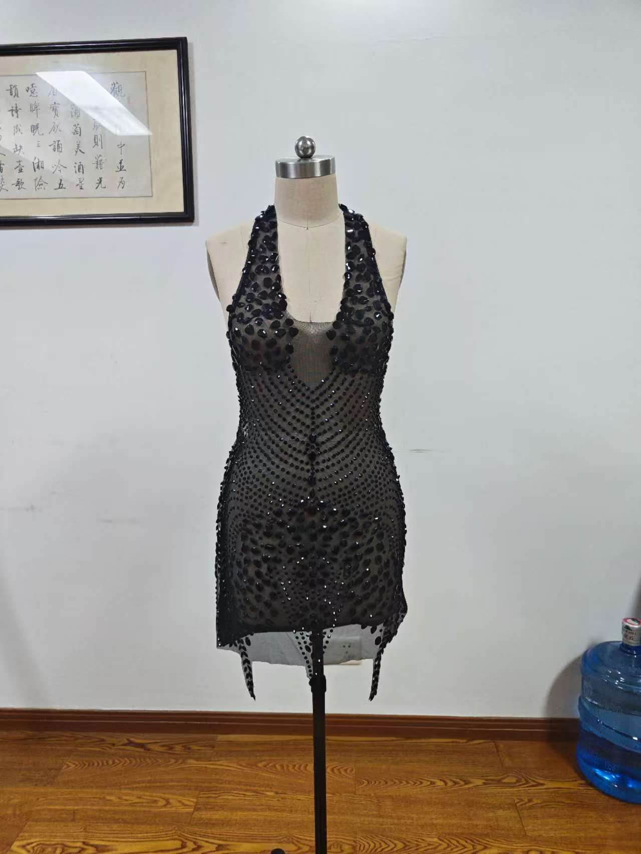 On Sales Only One Color and One Size Luxurious Black Homecoming Dress 22nd Birthday Outfit Dress Y4230