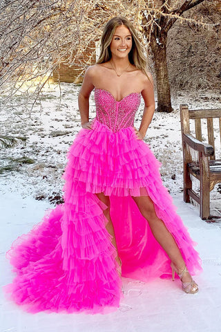 Tulle High-Low Prom Dress