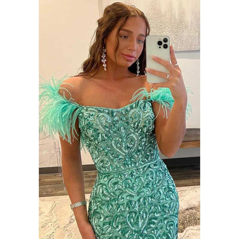 Robe de soirée longue sirène en satin sans manches avec paillettes