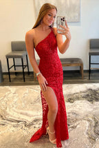 Robe de bal sirène asymétrique