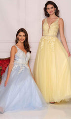 Plunging Sweetheart A-Line Prom Dress