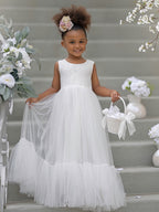Vestido blanco de tul hasta el suelo (2003227895) 