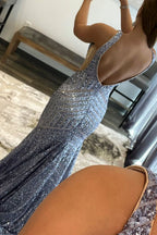 Robe de bal longue sirène à sequins