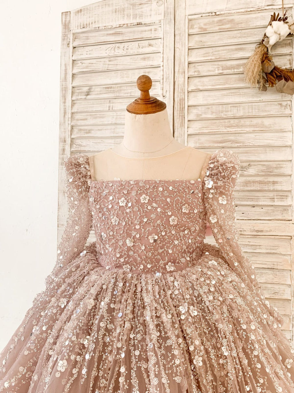 Vestido de cumpleaños de niña estilo princesa/de tul hasta la rodilla 