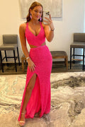Robe de bal à sequins et bretelles croisées