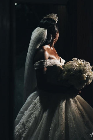 Designer Princess Off-the-shoulder A-line Wedding Dresses With Lace