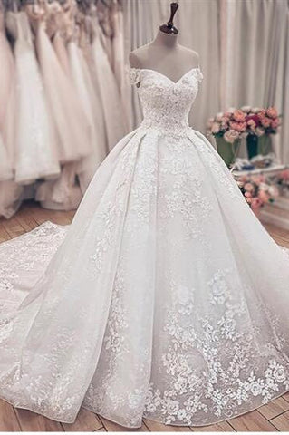 Vestidos de novia de princesa de diseñador | Vestidos de novia de encaje