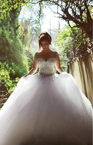 Designer Wedding Dresses With Sleeves | Luxury wedding dresses princess