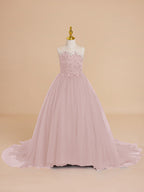 Vestido de princesa/vestido de princesa con cola de tul para niña de las flores 