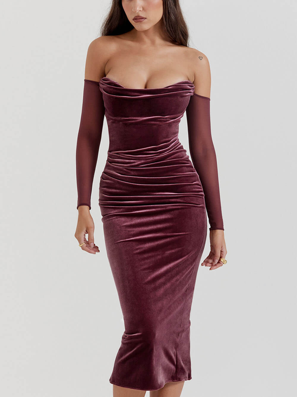 Robe midi bustier 