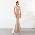 Toast Dress Bride Wedding Long Cocktail Elegant Fishtail Engagement Bridal Evening Dress Women – Best Wedding Dress for Bride