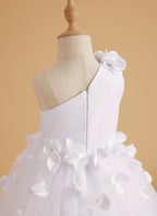 Vestido de princesa/vestido de tul hasta el suelo para niña de las flores 