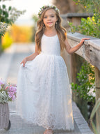 Vestido de niña de las flores, corte recto, tutú, espalda de encaje con estampado paisley, estilo A, para fiesta. 