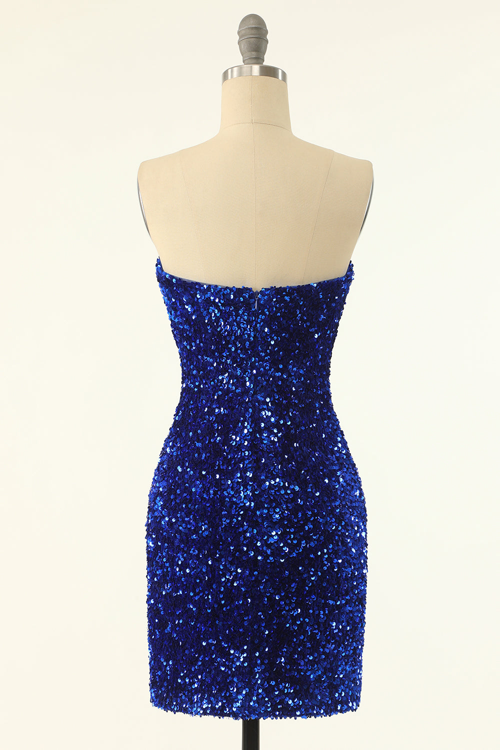 Robe moulante à sequins en forme de cœur pour le bal de promo