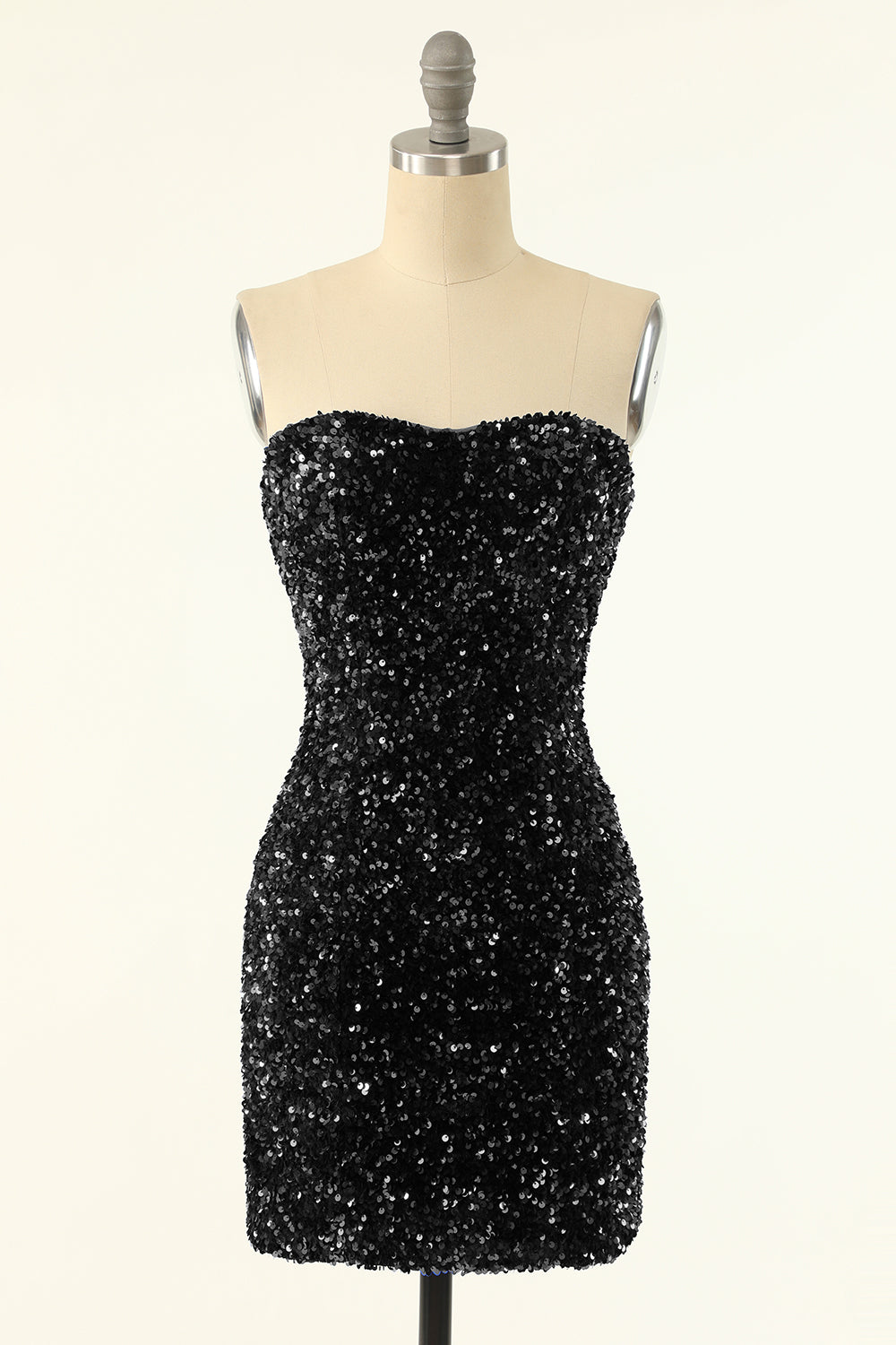 Robe moulante à sequins en forme de cœur pour le bal de promo