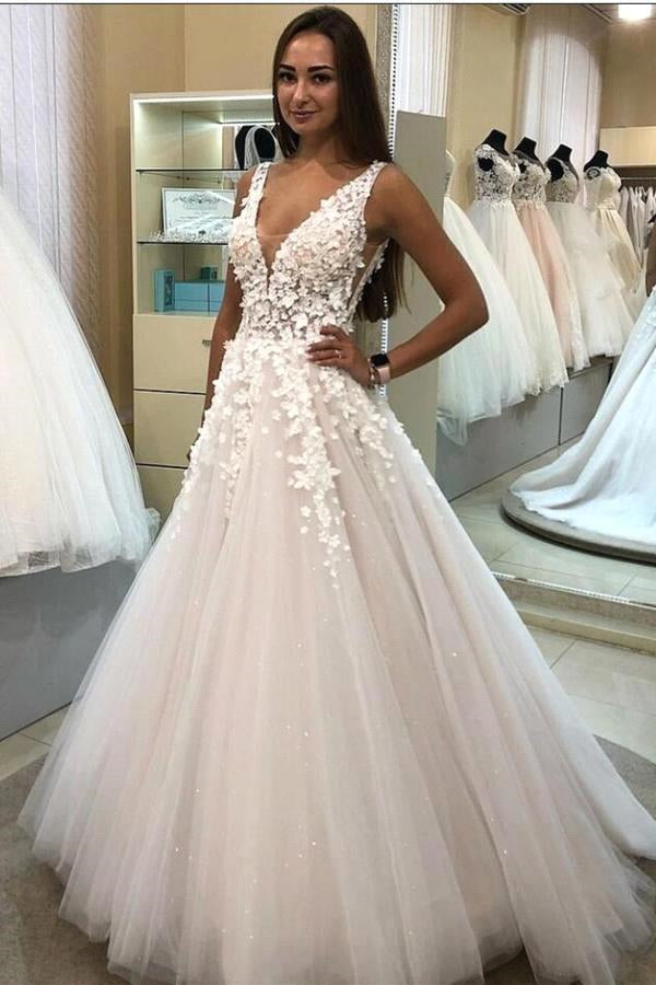 Robe de soirée élégante en tulle et dentelle florale 3D, coupe trapèze, sans manches 
