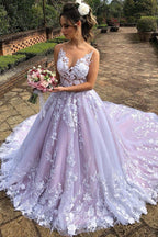Elegantes vestidos largos de fiesta formales con escote en V, espalda descubierta y corte en A, de encaje.
