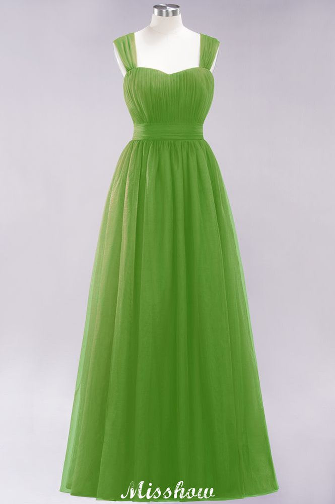 Robe de soirée longue élégante en tulle sans manches, coupe trapèze, bretelles bordeaux, robe de demoiselle d'honneur