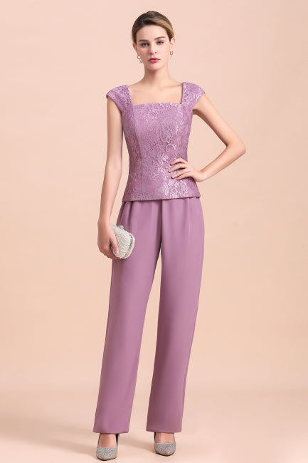 Robe élégante en mousseline de soie à manches courtes et dentelle, modèle abordable pour la mère de la mariée, disponible en ligne avec châle.