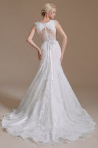 Elegantes vestidos de novia de satén sin mangas, estilo sirena, largos hasta el suelo, con encaje y detalles de encaje. 